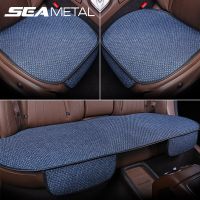 SEAMETAL Linen Car Seat Cover Four Season Universal Seat Cushion Anti Slip Seat Protector Breathable Chair Pad for Truck SUV Van