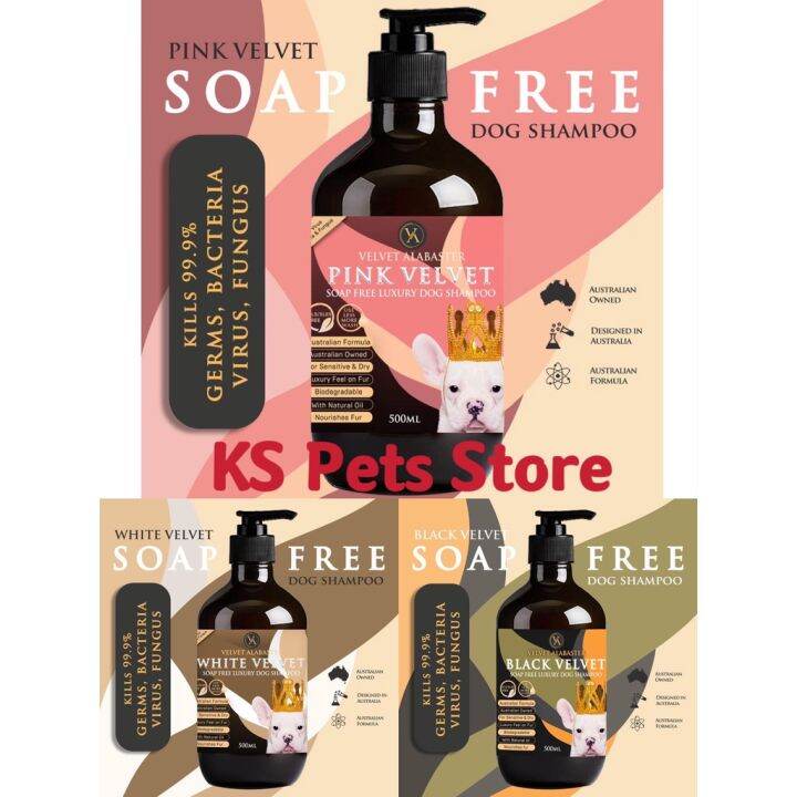 Velvet Alabaster Natural Soap Free Dog Shampoo For Sensitive And Dry