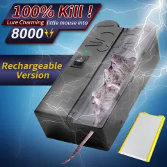 Electric Mouse Trap That Kills Instantly For Indoor And Outdoor, Anti  Escape Extra Large 7000V Electronic Mouse Trap, Electronic Rat Trap Rodent  Zapper For Capturing Mice, Chipmunk And Rat 