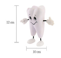 1ชิ้นรูปฟันบีบของเล่นนุ่ม PU โฟมฟันรุ่นรูปร่างคลินิกทันตกรรมทันตแพทย์ของขวัญ