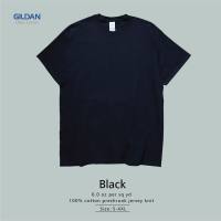 เสื้อยืดสีดำ Gildan Ultra