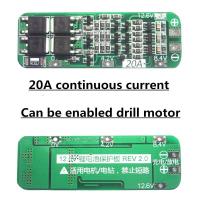 ใหม่ 3 วินาที 20A Li-ion LITH.ium CE.ll18650 ชาร์จ PCB BMS คณะกรรมการป้องกัน 12.6 โวลต์ CE.LL โมดูล 64x20x3.4mm