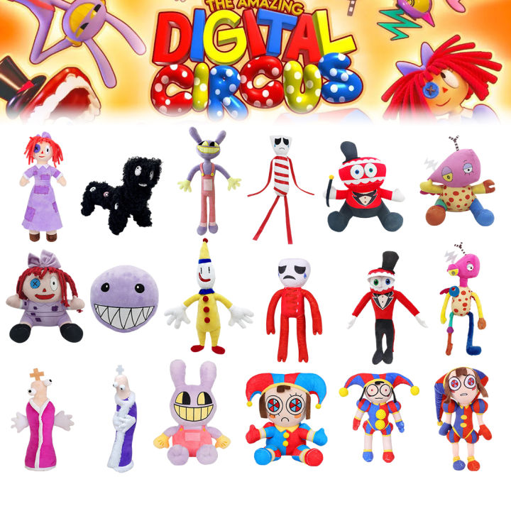 15 50cm The Amazing Digital Circus Anime Joker Pomni Jax Cartoon Plush Toys Theater Rabbit Doll 8628
