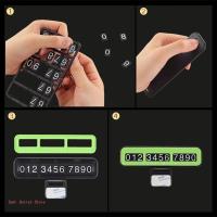 Number Plate Temporary Parking Hide Phone Number Cards Car Accessories