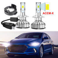 2ชิ้นสำหรับ Hyundai Elantra 2017 2018 Led หลอดไฟหน้าไฟต่ำสูง (เฉพาะพอดีเดิมเป็นฮาโลเจน)