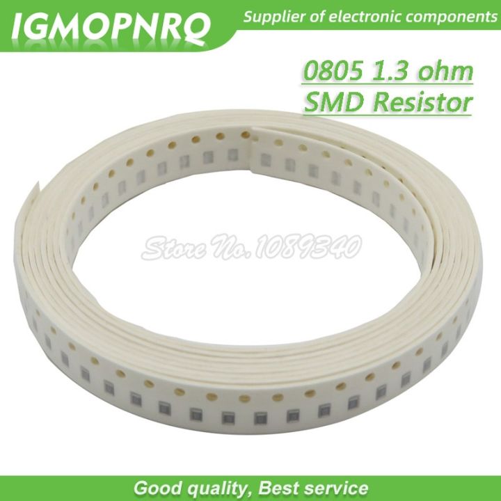300pcs 0805 SMD Resistor 1.3 ohm Chip Resistor 1/8W 1.3R 1R3 ohms 0805 1.3R