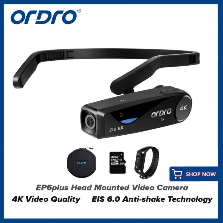 ORDRO FPV-EP6 Plus 4K Head Mounted Camera 1080p/60fps Vlog