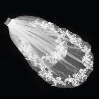 1PC Wedding Veil Gauze Short Fluffy 2 Tier Gauze With Comb for Lady Bride Woman Hair Accessories