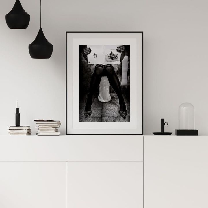 catching-up-on-reading-poster-photography-canvas-painting-black-whit-wall-art-pictures-for-living-room-modern-decorative-prins