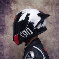 ORZ หมวกคลุมเต็มหน้า Capacete รถจักรยานยนต์แข่ง Casque Downhill DOT อนุมัติ