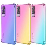 Vivo Y20S G Vivo Y12S Y31 Y30 Y20i Y15 Y17 Y12 Y11กันกระแทก Soft Clear เคสไล่ระดับสีเคสโทรศัพท์