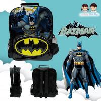 Bat Man Backpack กระเป๋าเป้สะพายหลัง กระเป๋านักเรียน ลายแบทแมน สีดำ ของแท้ ลิขสิทธิแท้ (16 นิ้ว)