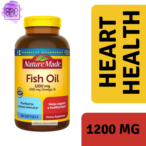 Nature Made Fish Oil 1200mg 200 Softgels Lazada PH