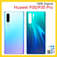 100 Penggantian Perumahan Belakang Asal untuk P30 Belakang Bateri Kaca dengan Kamera untuk P30 Pro Belakang Belakang