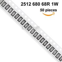 50pcs SMD Chip Resistor 2512 680 5% 1W 68ohm 68R Fixed Resistance