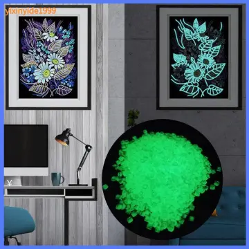 Glow In The Dark Diamond Painting Drills Luminous Round Square DIY Art  Luminous