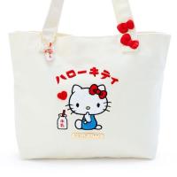 2023New Sanrio กระเป๋าช้อปปิ้งสะพายไหล่เดียวลายการ์ตูน,กระเป๋าแฟชั่นกระเป๋าผ้าแคนวาสสตรีความจุสูง Tas Jinjing Bahu