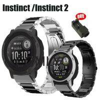 2022 Watchb สำหรับ Garmin Instinct 2 Instinct2นาฬิกา2S นาฬิกาข้อมือสายสเตนเลส B/พีซีพลาสติกแบบรัดแน่น