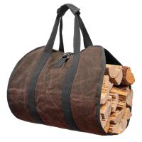 Supersized Canvas Firewood Wood Carrier Bag Log Camping Outdoor Camping Holder Carry Storage Bag Wooden Canvas Bag