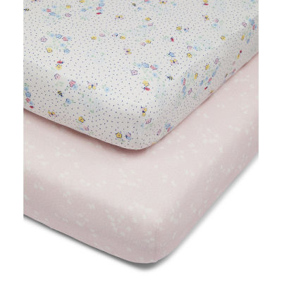 ผ้าปูที่นอนเด็ก Mothercare spring flower fitted cot sheets - 2 pack UA273