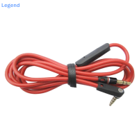 ?【Lowest price】Legend สายหูฟังทดแทนสำหรับ Beats Mixr/SOLO HD หูฟังที่มีรีโมทคอนโทรล Talk และ Volume +/-MALE-MALE-MALE Audio Wire T84D