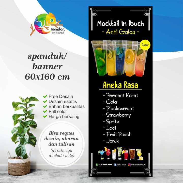 Spanduk, Banner Minuman Moctail | Lazada Indonesia