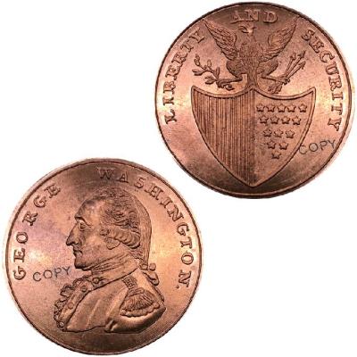 เหรียญวอชิงตันรูปนกอินทรีขนาดเล็ก1792 1791 1795ทองแดงรัฐอเมริกันที่ใช้งานง่าย