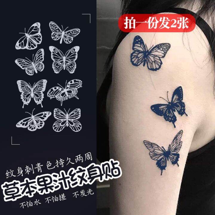 butterfly-herbal-tattoo-stickers-female-juice-semi-permanent-waterproof-long-lasting-ins-wind-does-not-reflect-clavicle-chest-2-pieces