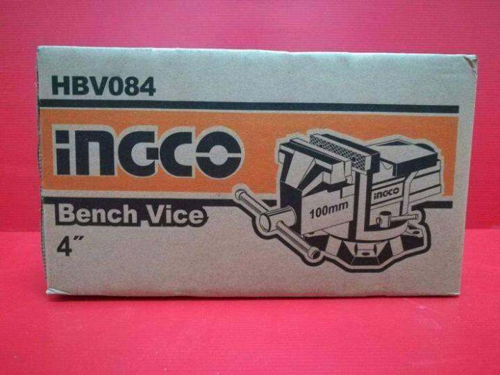 ingco-ปากกาจับชิ้นงาน-แบบมีแท่นพร้อมฐานหมุน-60mm-hbv082-4inch-hbv084-6inch-hbv086-ใช้สำหรับจับโลหะให้แน่นเพื่อตัด-ขัด-เจาะ-ตะไบ