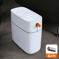 Trash Can Toilets Bathroom Trash Bin Toilet household waterproof press automatic packing toilet Basket with cover crevices
