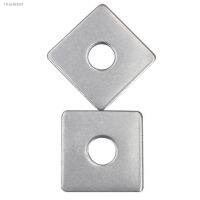 №✉◆ 15pcs 4mm inner diameter square gasket quadrilateral metal flat cushion increase thicken washer 304 stainless steel washer