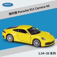 B619ของเล่นแบบจำลองรถจากโลหะอัลลอยด์ Porsche 911 Carrera 4S แบบของเล่น