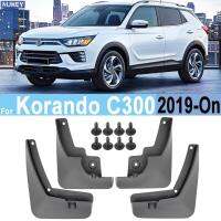 4X รถ Mudguards สำหรับ Ssangyong Ssang Yong Korando C300 2019 2020 2021ด้านหน้าด้านหลัง Mud Flaps Splash Guards Fender ล้อ Protector