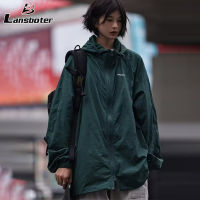 Lansboter เสื้อผ้าเดินป่ากลางแจ้ง,เสื้อผ้าป้องกันแสงแดด,เสื้อแจ็คเก็ตกันยูวีแบบมีฮู้ดสำหรับสำหรับทั้งหญิงและชาย