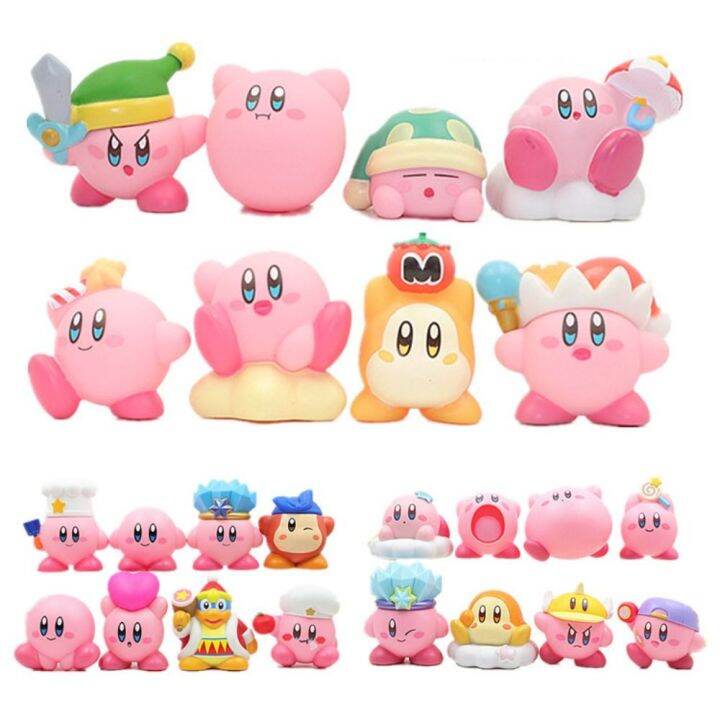 anime-fan-โมเดลแบบกลวง-ของเล่นฟิกเกอร์-kirby-star-ฟิกเกอร์อนิเมะ-ดาวสีชมพูของเคอร์บี้-ตุ๊กตา-kirby-pvc-รูปแบบที่สวยงาม-น่ารักน่ารักๆ-เครื่องประดับรถยนต์ตกแต่ง-แฟนอนิเมะ