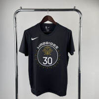 เสื้อยืดแขนสั้นผ้าคอตตอนพิมพ์ลาย Short Warriorss Stephenn Curry สำหรับบุรุษสีทอง/สีฟ้า/สีเหลือง/สีดำ