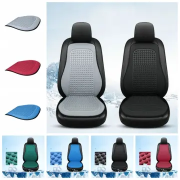 Mesh Backrest Lumbar Supp 2X Car Office Chair Truck Seat Black Cool Vent  Cushion