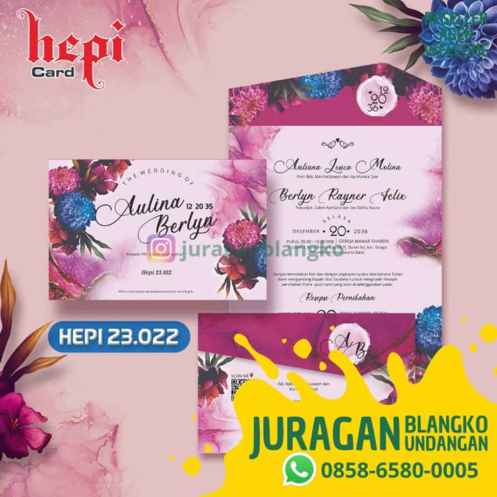 Blangko Undangan Pernikahan Hepi 23022 Juragan Blangko Sambas Lazada Indonesia 8227