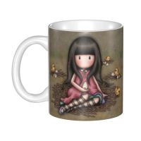 DIY Santoro Gorjuss Girls Ceramic Mugs Custom Anime Gorjuss Dolls Coffee Cups Creative Gift