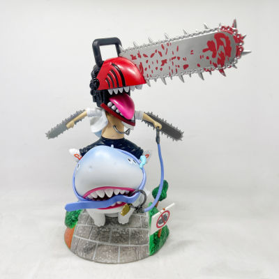 ของเล่นเด็กชุดเลื่อยยนต์24ซม. ชุดของเล่น Kado Ulang Tahun ฟิกเกอร์อนิเมะหุ่นแอคชั่นปลาฉลามแบบจำลองพระเยซูของตกแต่งตุ๊กตาของเล่น