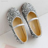 【hot】❀■﹍  1-11 Years Leather Shoes Sequined Soft Bottom Baby Kids Sparkly Teen Children