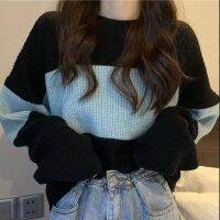 ☃☎ Tops Sweaters for Women with Headings Ladies Sweater Pullover Cropped Autumn 2022 Trend Cute Kawaii Black Knitted Free Shipping