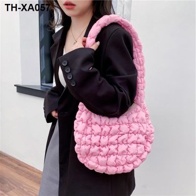 ◘ shoulder inclined bag female 2023 new lightweight leisure dumplings niche candy clouds package design
