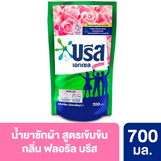 บรีส-เอกเซล-ลิควิด-สูตรเข้มข้น-ถุงเติม-700-มล-ฟลอรัลบรีส-สีชมพู