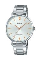 Casio Standard นาฬิกาข้อมือผู้หญิง สายสแตนเลส รุ่น LTP-VT01D,LTP-VT01D-7B,LTP-VT01D-7BUDF - สีเงิน