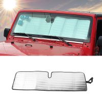 Car Front Windshield Sunshade for Jeep Wrangler TJ JK JKU 1997-2017 Visor Window Sun Solar UV Rays Protector Cover Accessories