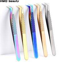 100 Closed High Quality New Style Premium Eyelashes Tweezers Hand anti-slip design Improve for 3D 6D Lashes Extensions