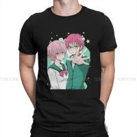 Anime The Disastrous Life Of Saiki K Power Tshirt Homme MenS Tees Blusas Cotton T Shirt For Men