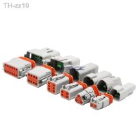 1Set Deutsch DT Connector DT06-2S/DT04-2P 2P 3P 4P 6P 8P 12P Waterproof Electrical Plug For Car Motor With Pins 22-16AWG