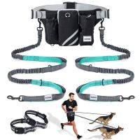 【LZ】 Dog walking traction rope belt waist bag running jogging Dog leash Waist Belt